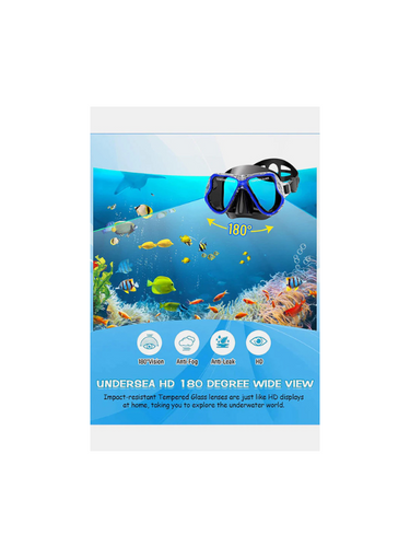 Adults Dry Snorkel Set Panoramic Wide View
